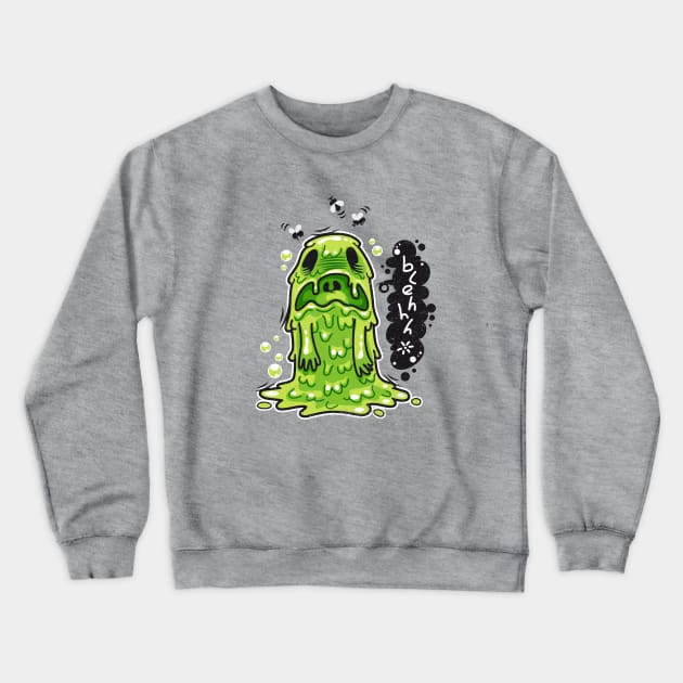 Cartoon Nausea Monster Crewneck Sweatshirt by Voysla